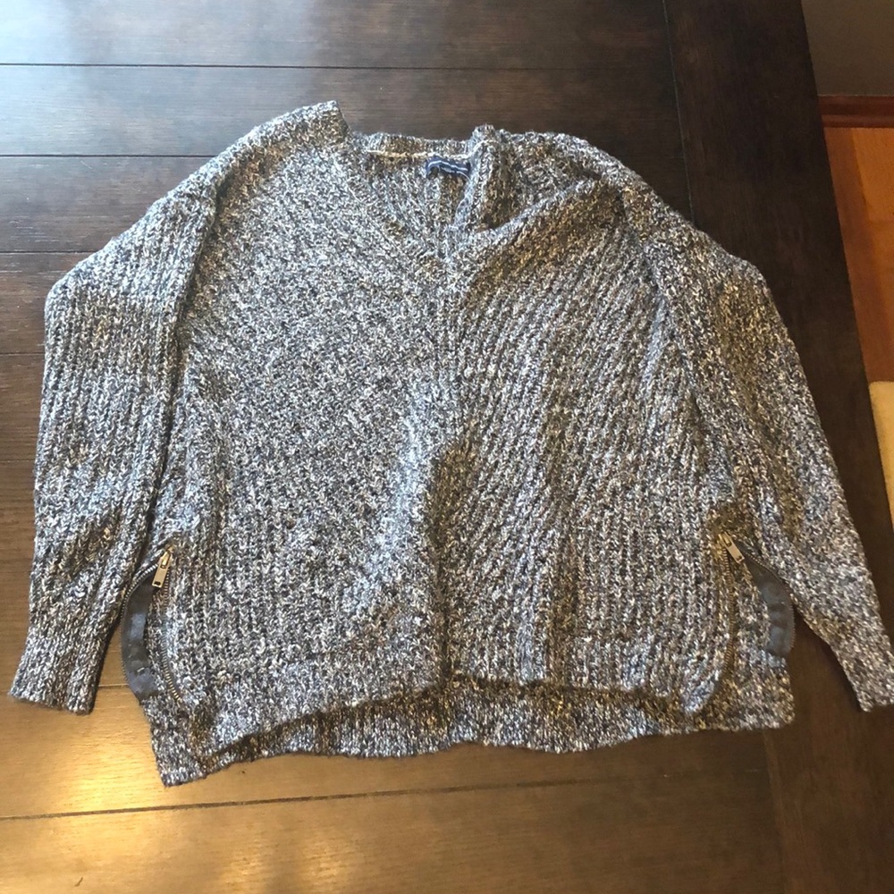 Knit Sweater with zipper sides